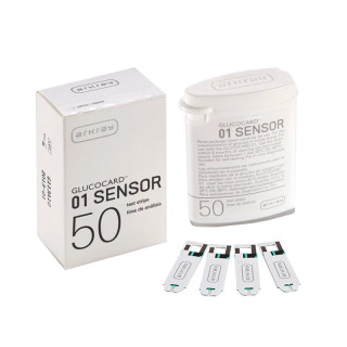 نوار قندخون آرکری گلوکوکارد 01 ژاپن اصل (Glucocard 01 Sensor Arkray)