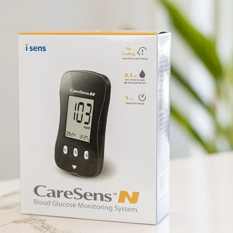 دستگاه تست قندخون کرسنس کره ای (گارانتی+25نوار+CareSensN)