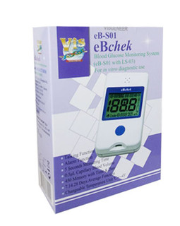پک دستگاه تست قندخون سخنگو ای بی چک (زت) با 50نوار و 100سوزن (eBcheck-S01)