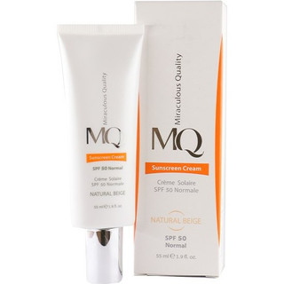 کرم ضد آفتاب ام کیو (MQ) رنگ بژ طبیعی برای پوست نرمال SPF50