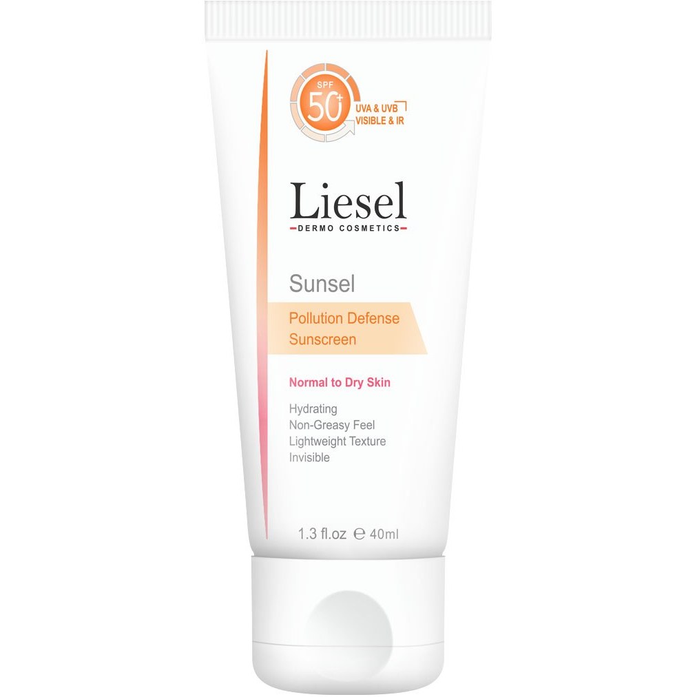 کرم ضدآفتاب برند لیسل مدل Sansel بی‌رنگ مناسب پوست نرمال و خشک SPF50