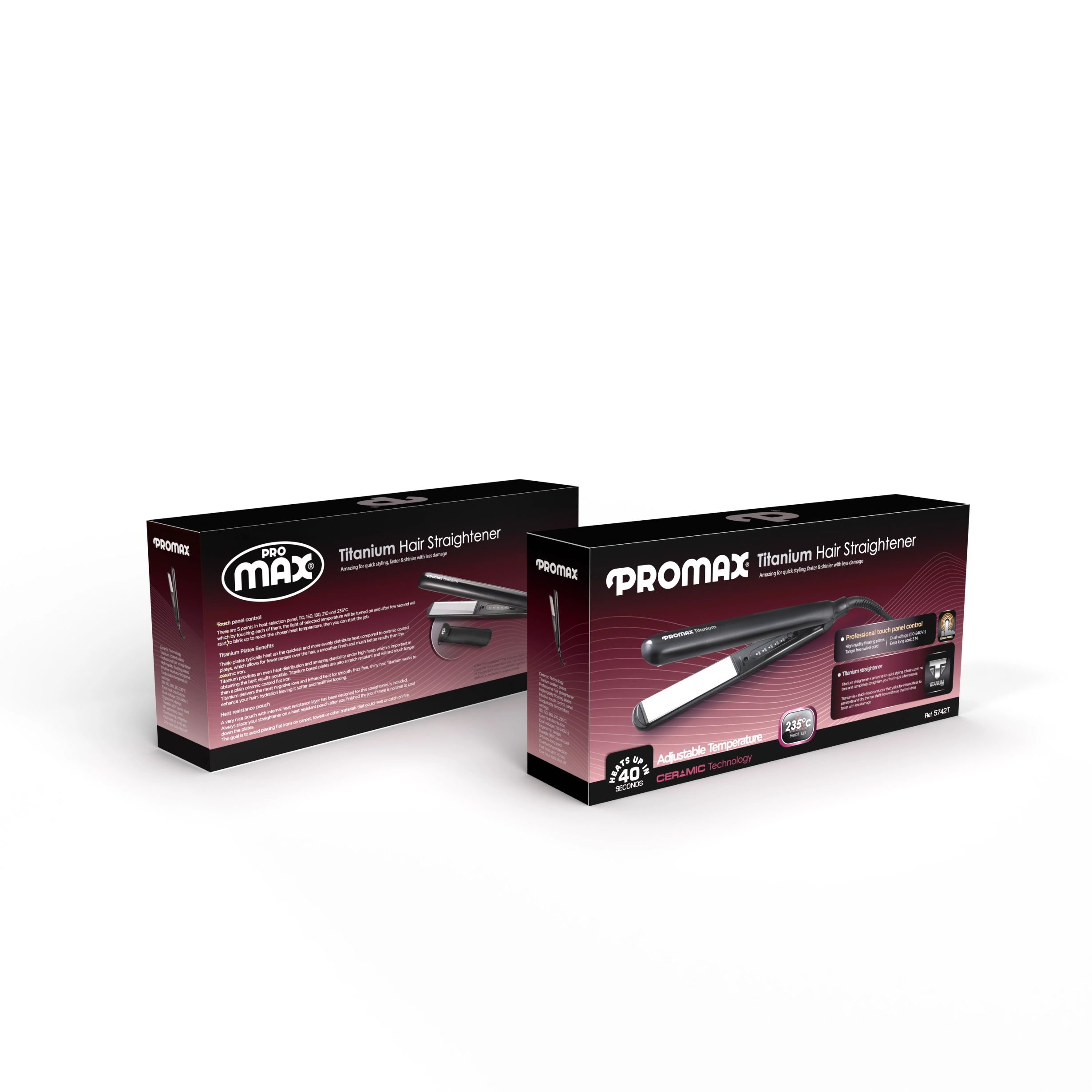 اتو مو تیتانیوم پرومکس (Promax) مدل 5742T