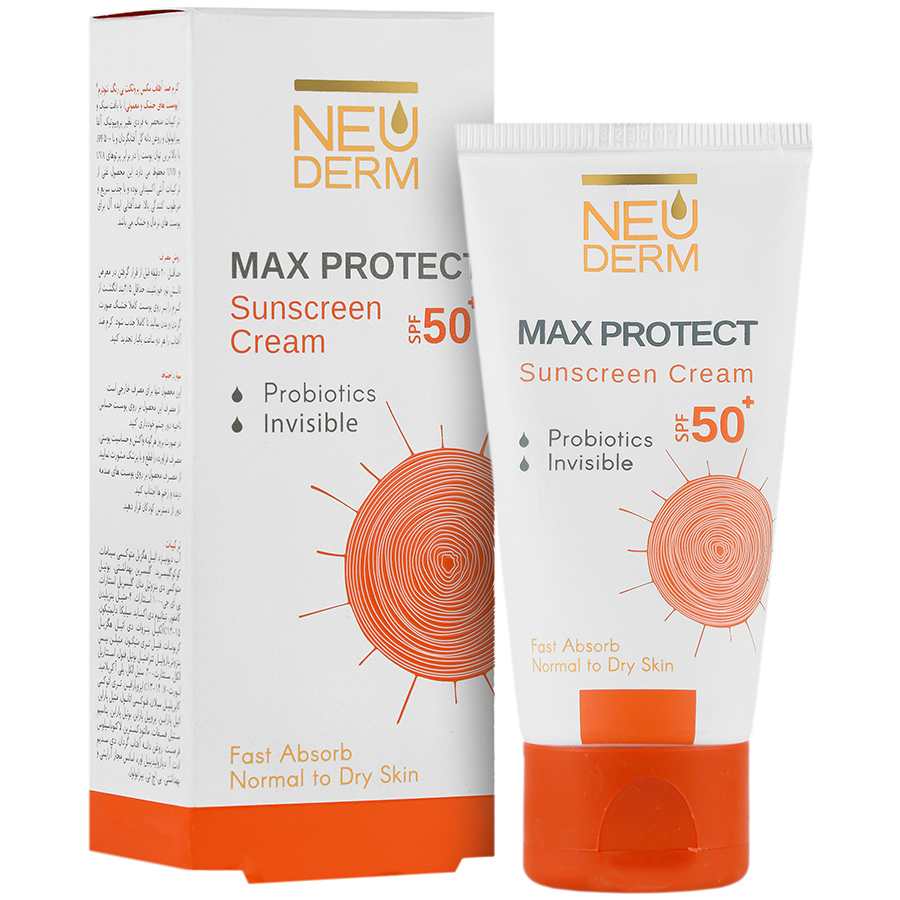 کرم ضد آفتاب بیرنگ نئودرم Neuderm Max Protect پوست نرمال و خشک