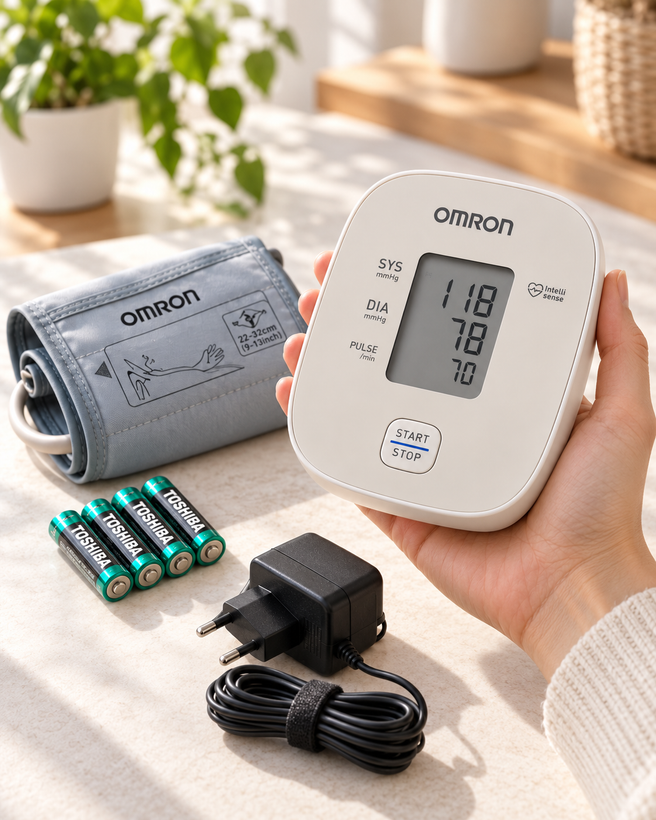 فشارسنج دیجیتال امرن ام1 با آداپتور (Omron M1 basic)
